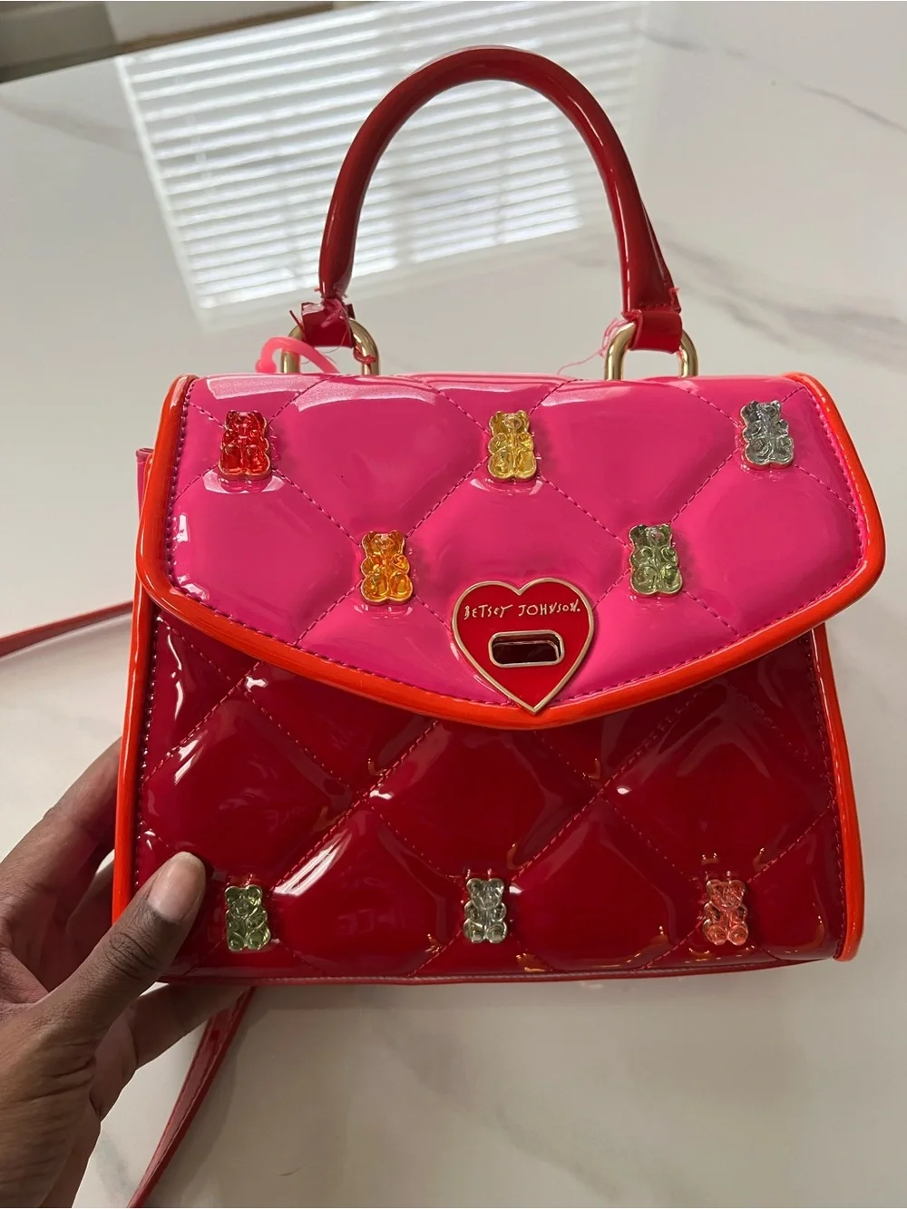 Betsey Johnson Gummy Bear Bag with Sanitizer Holder from Bath & Body Works - Picture 9 of 9